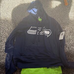 Seattle Seahawks Women's Navy Blue Hoodie